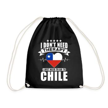 Chile I do not need Therapy - Drawstring Bag - black - Front