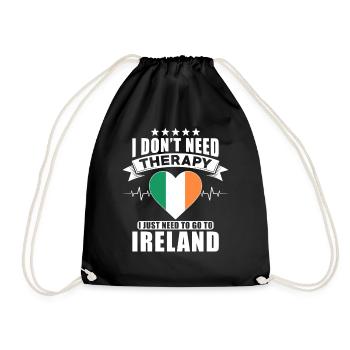 Irlande Je n’ai pas besoin de thérapie - Sac de sport léger - noir - Devant