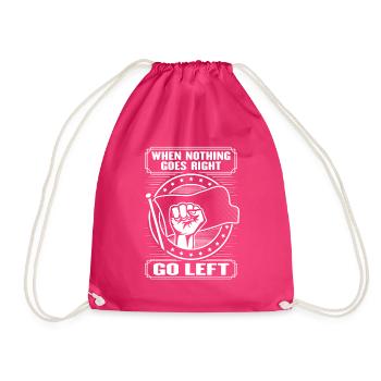 Conception de gauche pour un socialiste - Sac de sport léger - fuchsia - Devant