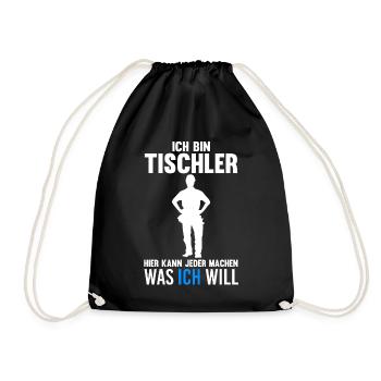 Tischler - Turnbeutel - Schwarz - Vorne