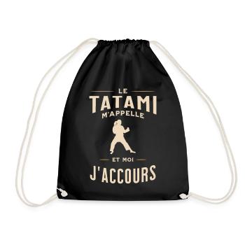 Humour femme art martial accro au sport - Sac de sport léger - noir - Devant