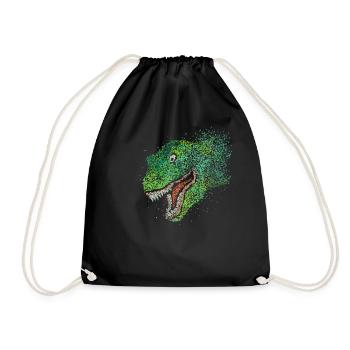 Tyrannosaurus Rex T-Rex Raptor Dino - Sac de sport léger - noir - Devant