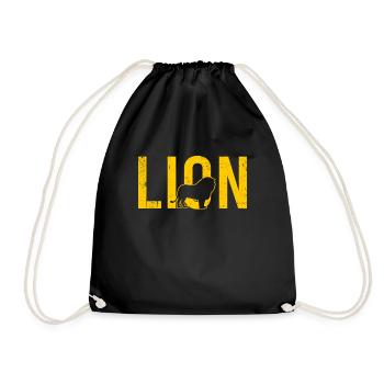 Lion lion - Sac de sport léger - noir - Devant