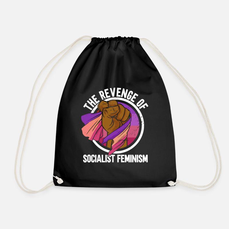 Die Rache des sozialistischen Feminismus - Turnbeutel - Schwarz