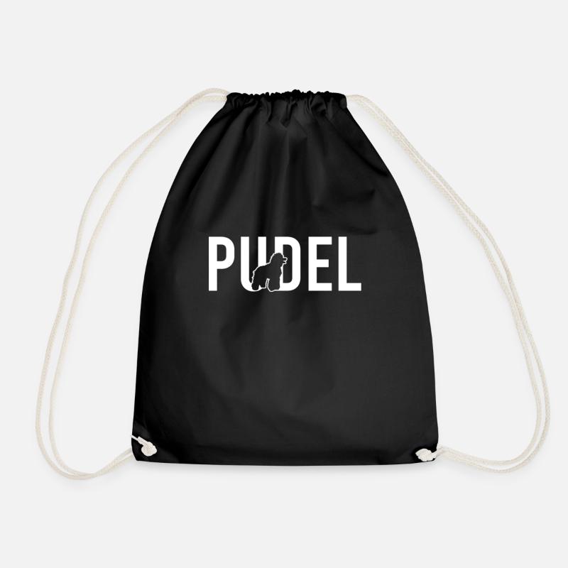Pudel - Turnbeutel - Schwarz