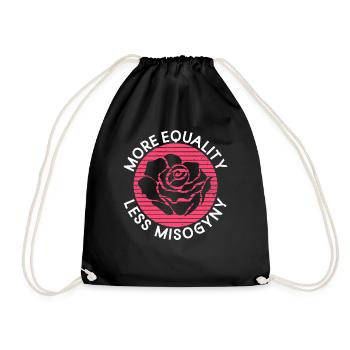 Misogynie Feminismus Feminist Frauenrechte - Turnbeutel - Schwarz - Vorne