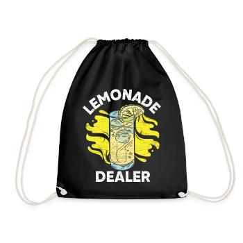Limonade Lemonade Getränk - Turnbeutel - Schwarz - Vorne