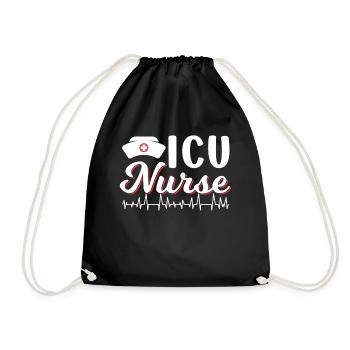 Intensive Care Nurse Intensive Care - Drawstring Bag - black - Front