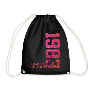 43RD BIRTHDAY PINK LIMITED EDITION 1983 - Drawstring Bag - black - Front