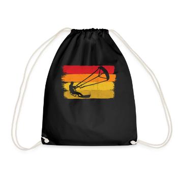 Kitesurf Kite Planche à voile Kitesurf Kiteboard - Sac de sport léger - noir - Devant