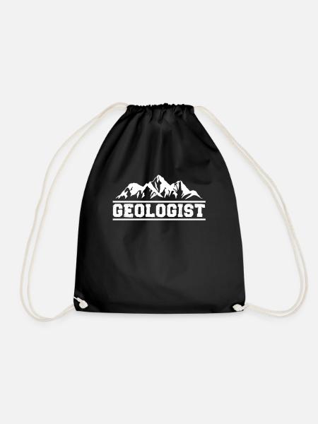 Geologist Geology Student Geology Geology Teacher - Drawstring Bag - black
