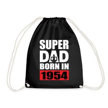 Dad's birthday 1954 - Drawstring Bag - black - Front