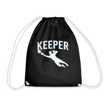 Gardien de but - Sac de sport léger - noir - Devant