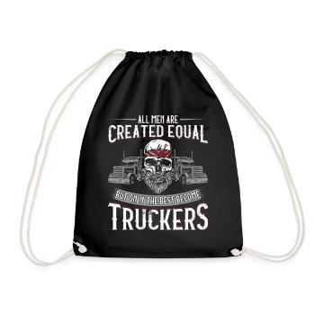 Trucker Truck Driver Vintage All - Turnbeutel - Schwarz - Vorne