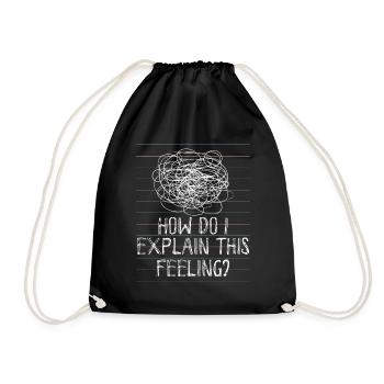 Psychology Psychologist Psychiatry Humor - Drawstring Bag - black - Front