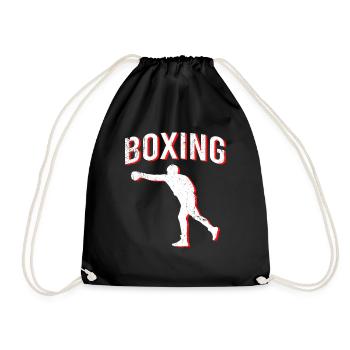 Boxen boxing - Turnbeutel - Schwarz - Vorne