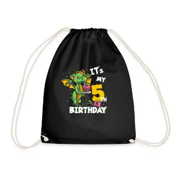 Dragon Vert 5ème Anniversaire - Sac de sport léger - noir - Devant