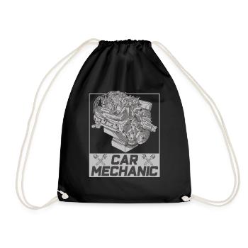 Mécanicien automobile Technicien mécatronique Profession Garage - Sac de sport léger - noir - Devant