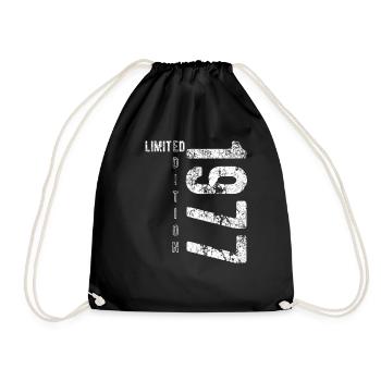Limited Edition 1977 Birthday Vintage 1977 - Drawstring Bag - black - Front