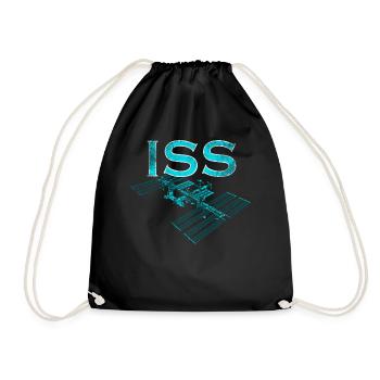 Internationale Raumstation ISS - Turnbeutel - Schwarz - Vorne