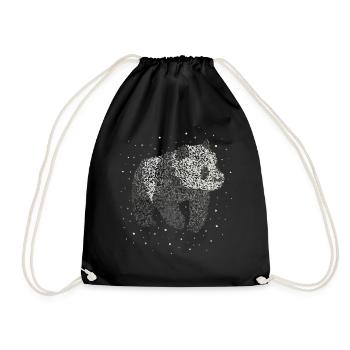 Panda Panda Ours Panda Amoureux - Sac de sport léger - noir - Devant