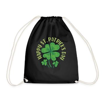 Alles Gute Zum St Patrick's Day St. Patricks Day - Turnbeutel - Schwarz - Vorne