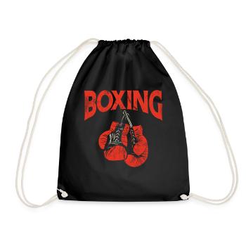 Boxing Gloves Vintage Boxing - Turnbeutel - Schwarz - Vorne
