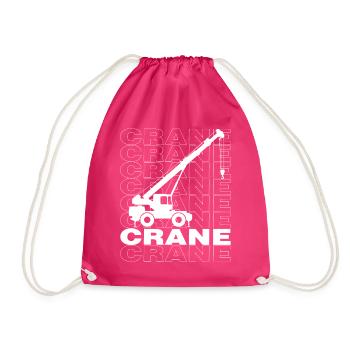 Bonne grue Urban Design Streetwear - Sac de sport léger - fuchsia - Devant