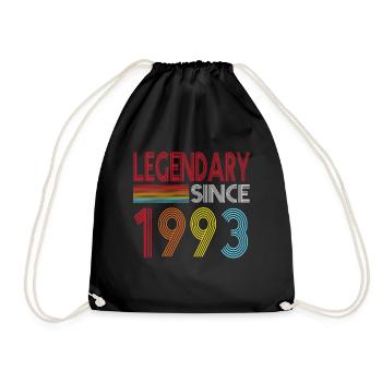 Legendary since 1993 - Drawstring Bag - black - Front
