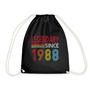 Legendär seit 1988 - Turnbeutel - Schwarz - Vorne