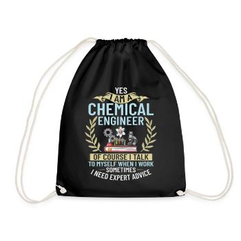 Chemical Engineer Chemical Engineering Science - Drawstring Bag - black - Front