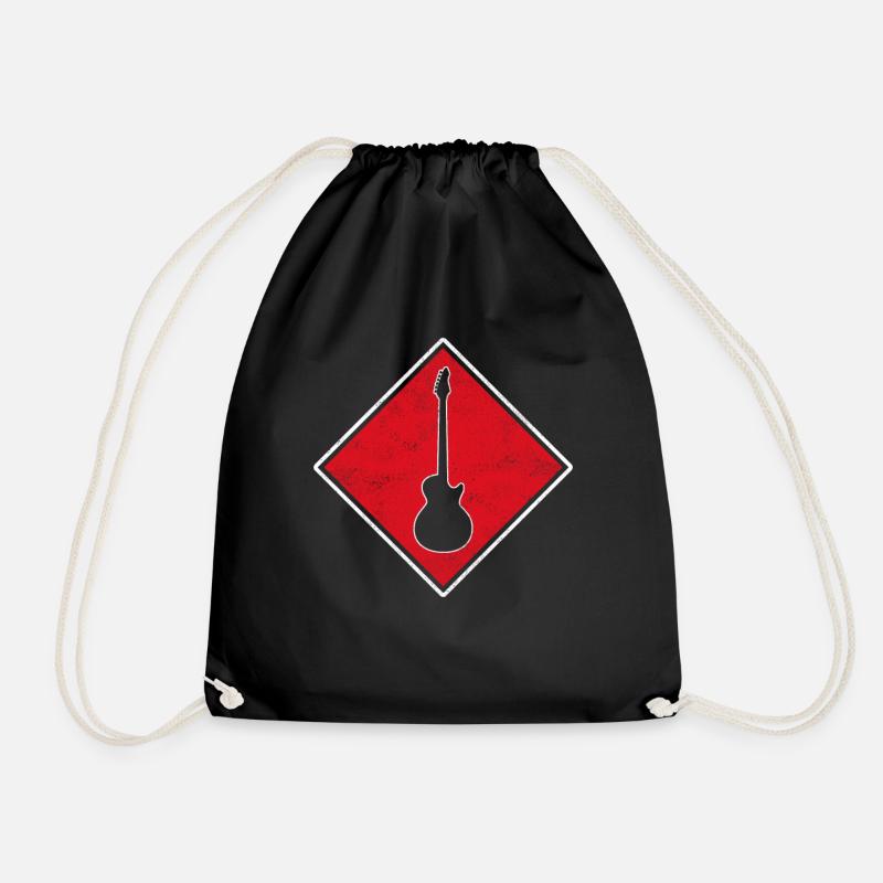 Rock E Gitarre Logo - Turnbeutel - Schwarz