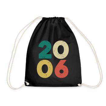 2006 - Millésime 2006 Rétro Vintage - Sac de sport léger - noir - Devant