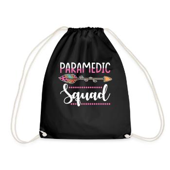 Escouade paramédicale femmes - Sac de sport léger - noir - Devant