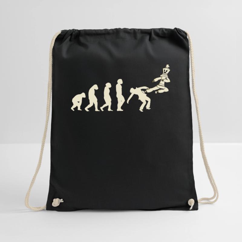 Chess Player Chess Game Chess Board Evolution Drawstring Bag