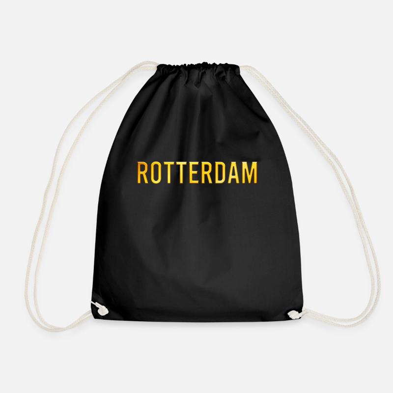 Rotterdam - Turnbeutel - Schwarz