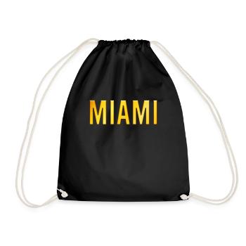 Miami - Drawstring Bag - black - Front