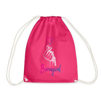 Bisexuel Bi Pride Flag Jeu de mots - Sac de sport léger - fuchsia - Devant
