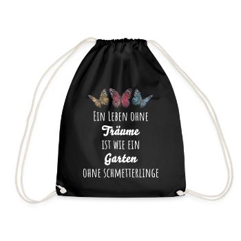 Gärtnerin Gartenarbeit Gärtnern Garten - Turnbeutel - Schwarz - Vorne