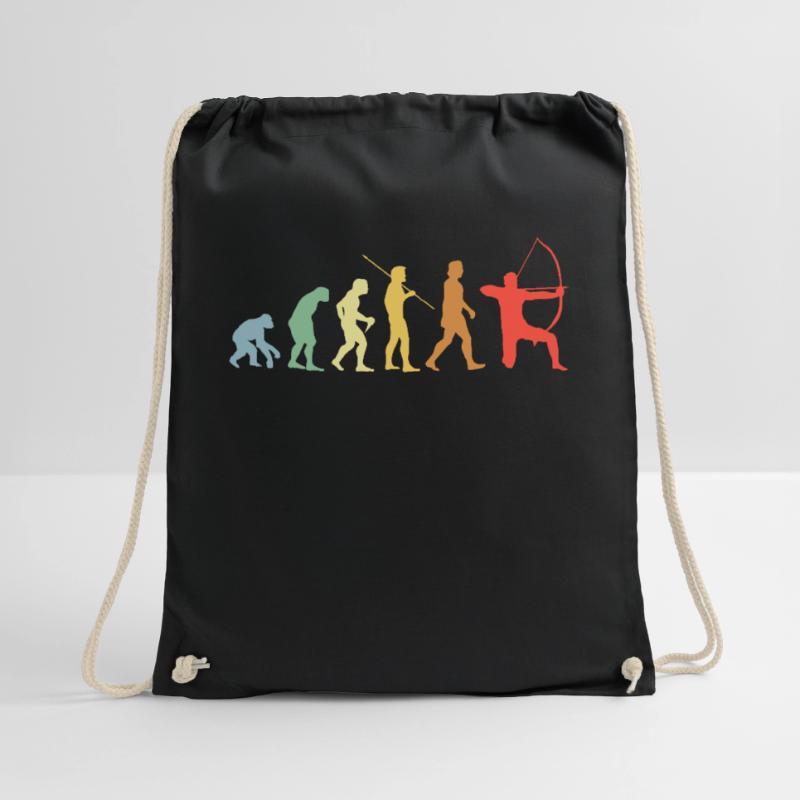 Bow Evolution Retro Archery Archer Drawstring Bag