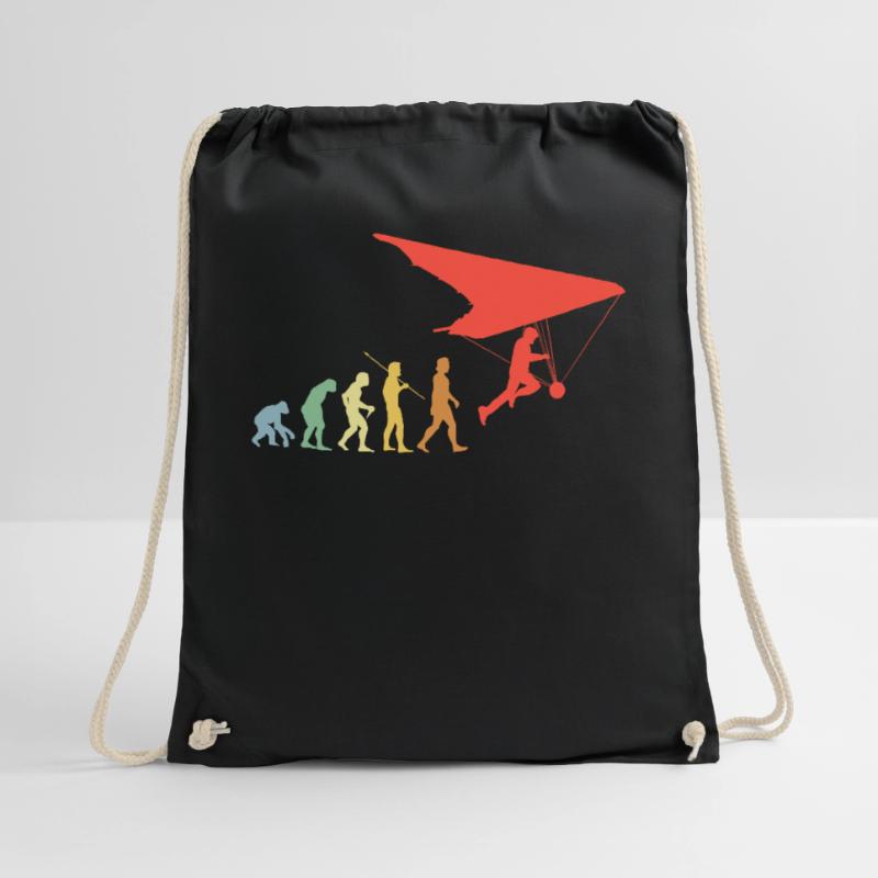 Paragleiten Evolution Retro Paragleiter Geschenk Turnbeutel