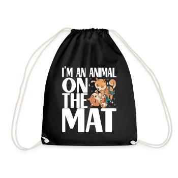 Brazilian Jiu Jitsu Grappling - Drawstring Bag - black - Front