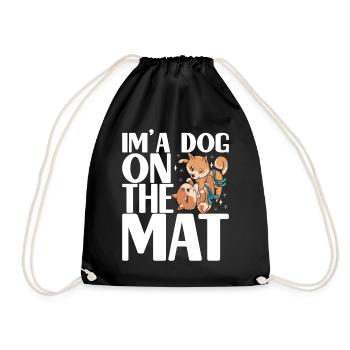 Brazilian Jiu Jitsu Grappling - Drawstring Bag - black - Front