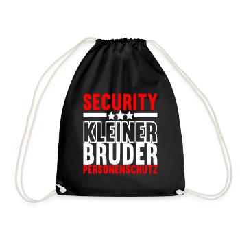 Bruder Geburtstag - Turnbeutel - Schwarz - Vorne