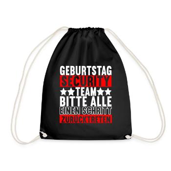 Bruder Geburtstag - Turnbeutel - Schwarz - Vorne