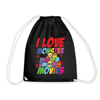 I Love Monster Movies - Turnbeutel - Schwarz - Vorne