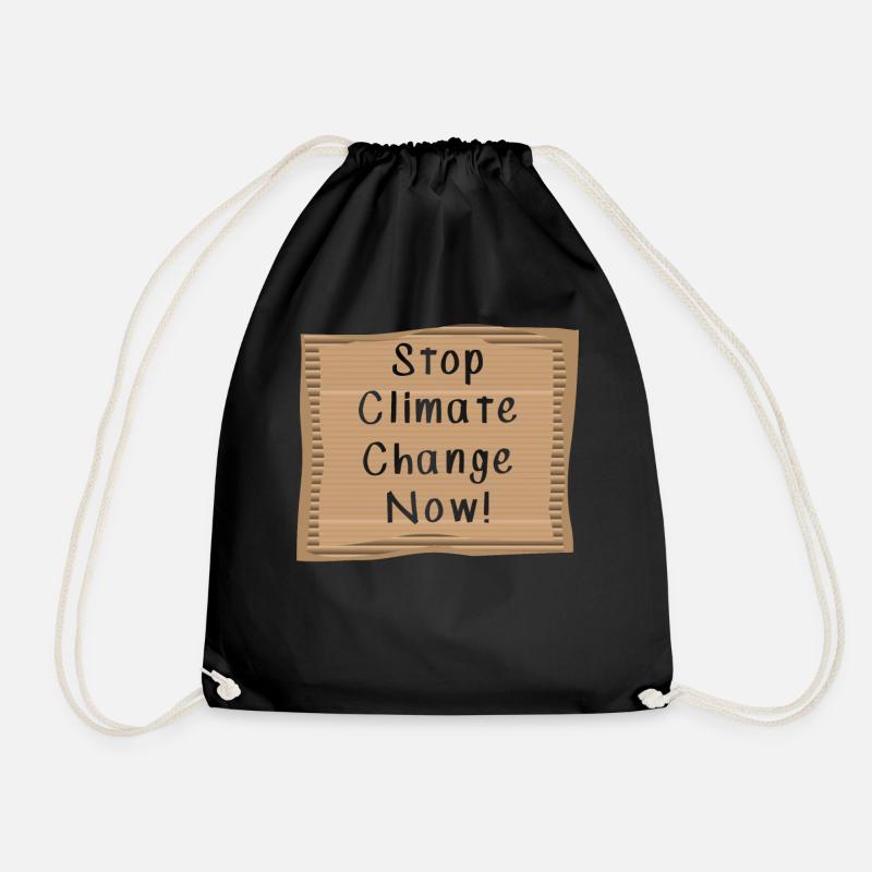 Stop Climate Change Now - Turnbeutel - Schwarz