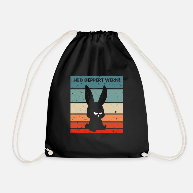 Ned devient deppert drôle en disant drôle de lapin - Sac de sport léger - noir