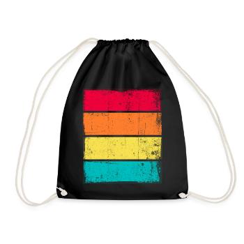 Sunset Grunge Arrière-plan - Sac de sport léger - noir - Devant
