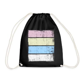 Rétro Background Sunset Grunge Pastel - Sac de sport léger - noir - Devant